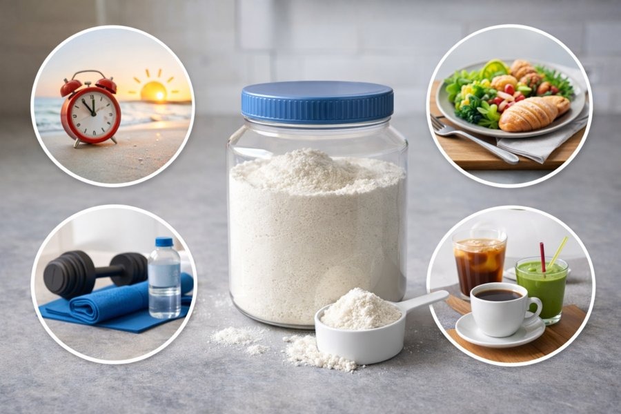 بهترین زمان مصرف پودر کلاژن